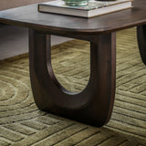 Zenith Walnut Coffee Table Mango Wood - Maison Rêves UK