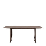 Zenith Walnut Dining Table Mango Wood - Maison Rêves UK