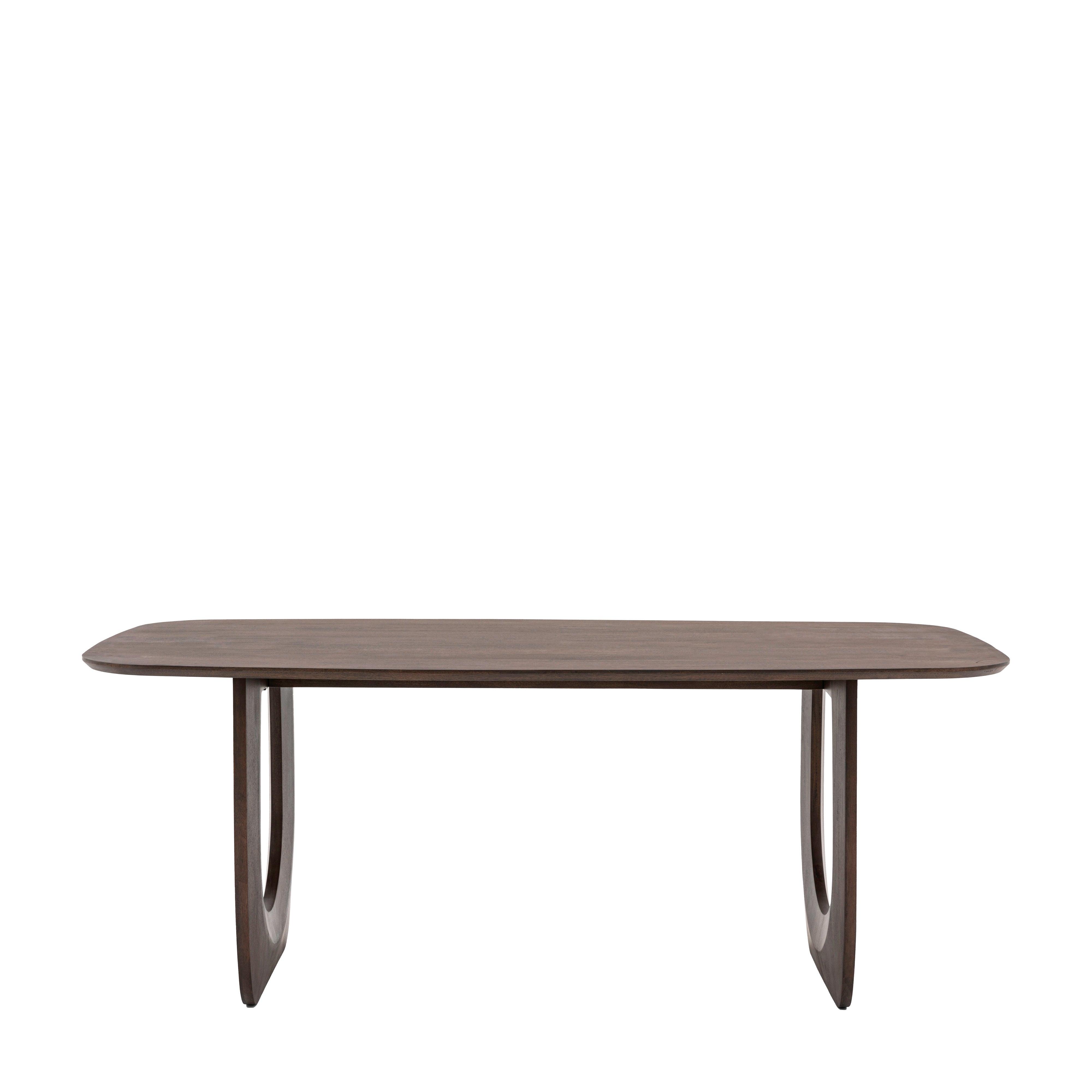 Zenith Walnut Dining Table Mango Wood - Maison Rêves UK