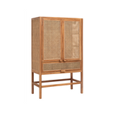 Merge Rattan Weave Cabinet with Teak Wood Frame by Nordal