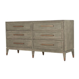 Renmin 6 Drawer Chest Reclaimed Grey Oak by Ecco Trading Design London
