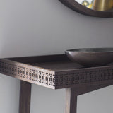 Calvera Retreat Wooden Console Table in Brown - Maison Rêves UK