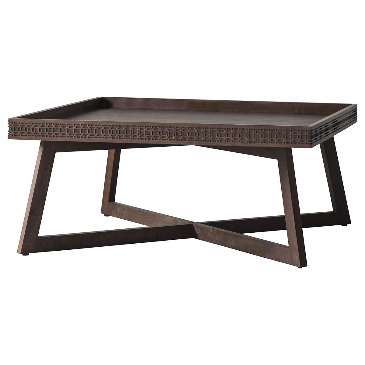 Calvera Retreat Wooden Coffee Table in Brown - Maison Rêves UK