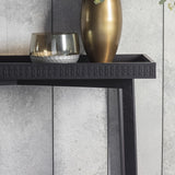 Calvera Boutique Wooden Console Table in Black - Maison Rêves UK