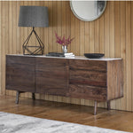 Bellavia Acacia Wood Sideboard with Marble Top - Maison Rêves UK