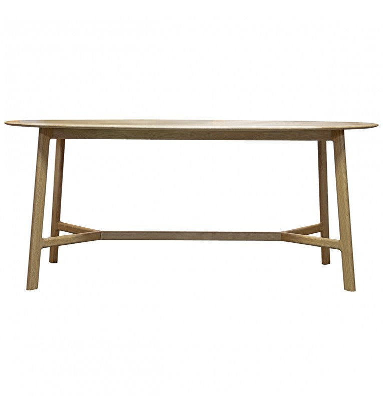 Modera Oval Solid Oak Dining Table - Maison Rêves UK