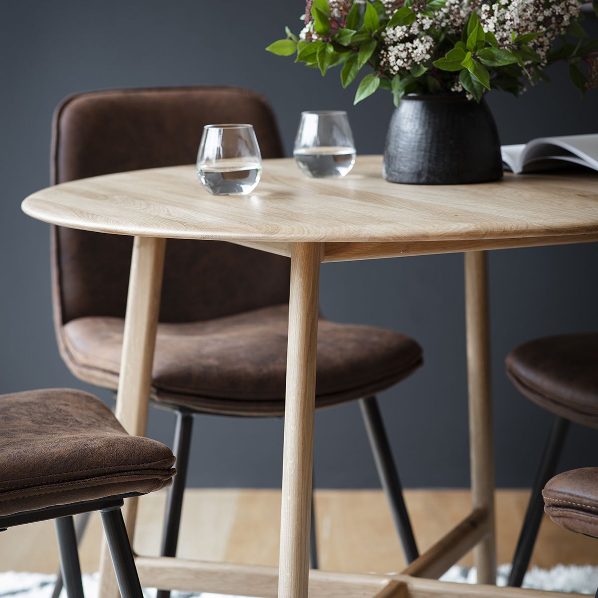 Modera Round Solid Oak Dining Table - Maison Rêves UK
