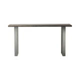 Marvena Acacia Wood Top Console Table Grey