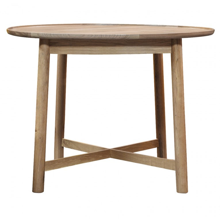 Fernhaven Solid Oak Round Dining Table - Maison Rêves UK