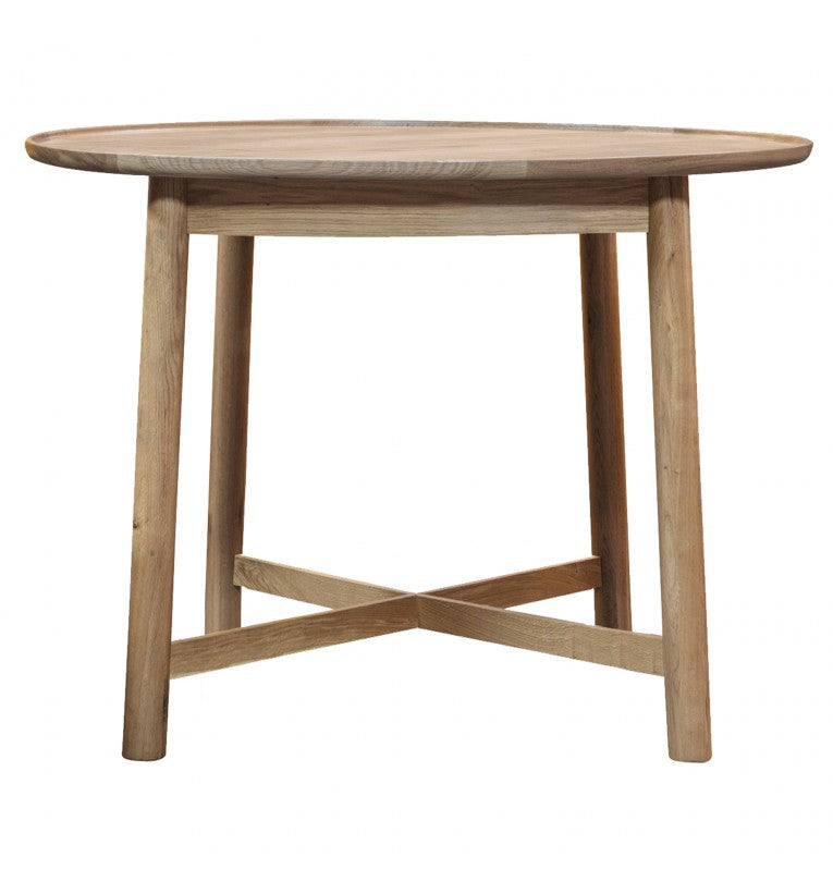 Fernhaven Solid Oak Round Dining Table - Maison Rêves UK