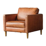 Cresta Armchair Vintage Brown Leather - Maison Rêves UK