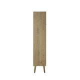 Astley 2 Door Solid Oak Open Display Cabinet - Maison Rêves UK