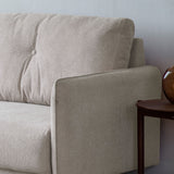Verve 2 Seater Sofa Oatmeal Linen with Wooden Legs