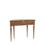 Solanis  Demi Lune Mindi Wood Console Table