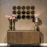 Ironville Gold Sideboard with Black Marble Top by Richmond Interiors