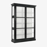 Classic Mahogany Wood Double Cabinet in Black by Nordal