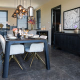 Baccarat Rectangular Dark Coffee Finish Dining Table by Richmond Interiors