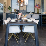 Baccarat Rectangular Dark Coffee Finish Dining Table by Richmond Interiors