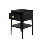 Abberley 1 Drawer Bedside Table - Black by DI Designs