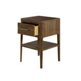 Abberley 1 Drawer Bedside Table - Brown by DI Designs