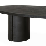 Lugano Textured Dark Oak Dining Table by Berkeley Designs
