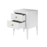 Abberley Bedside Table - White by DI Designs
