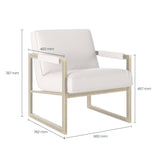 Mickleton Club Chair - Clay by DI Designs