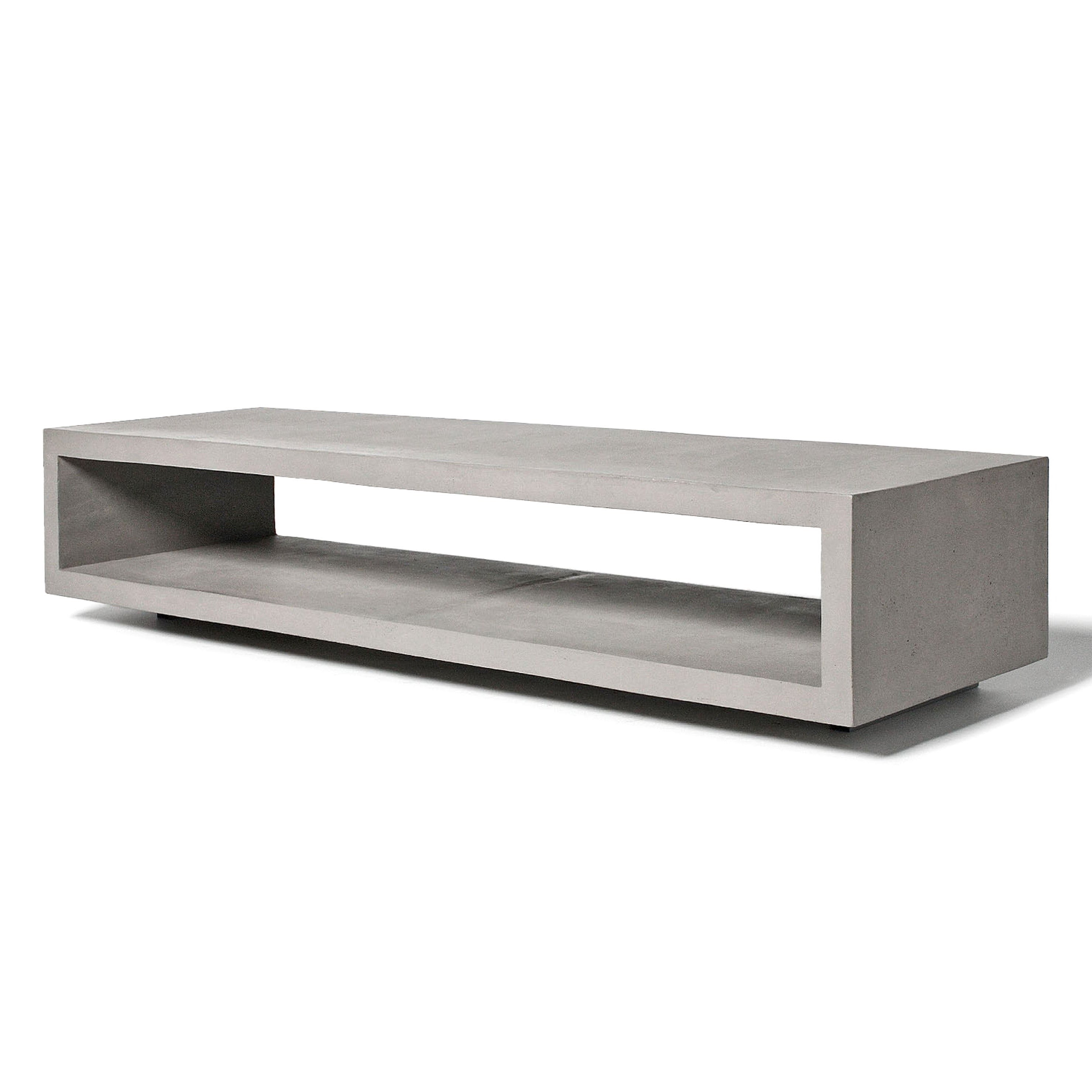 Monobloc Fiber Concrete TV bench by Lyon Beton - Interitower | UK 