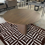 Strata Round Walnut Dining Table 120cm by Eccotrading Design London