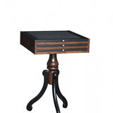 Side Table with Game Board Lime Wood by Authentic Models