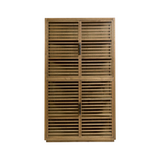 Granada Natural Oak Cabinet with Tempered Glass Doors