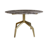 Razor Marble Top Circular Dining Table with Gold Base Ø120