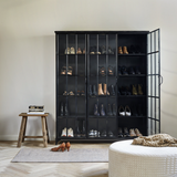 Downtown Iron 3 Door Cabinet in Black by Nordal