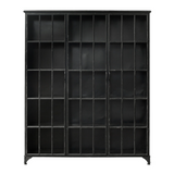 Downtown Iron 3 Door Cabinet in Black by Nordal