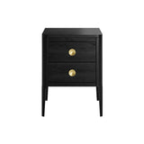 Abberley Bedside Table - Black by DI Designs - Maison Rêves UK