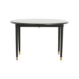 AHR Round Folding Mango Wood Dining Table with Brass Details by Nordal - Maison Rêves UK