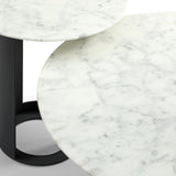 Alban Coffee Table - Carrara White - Maison Rêves UK