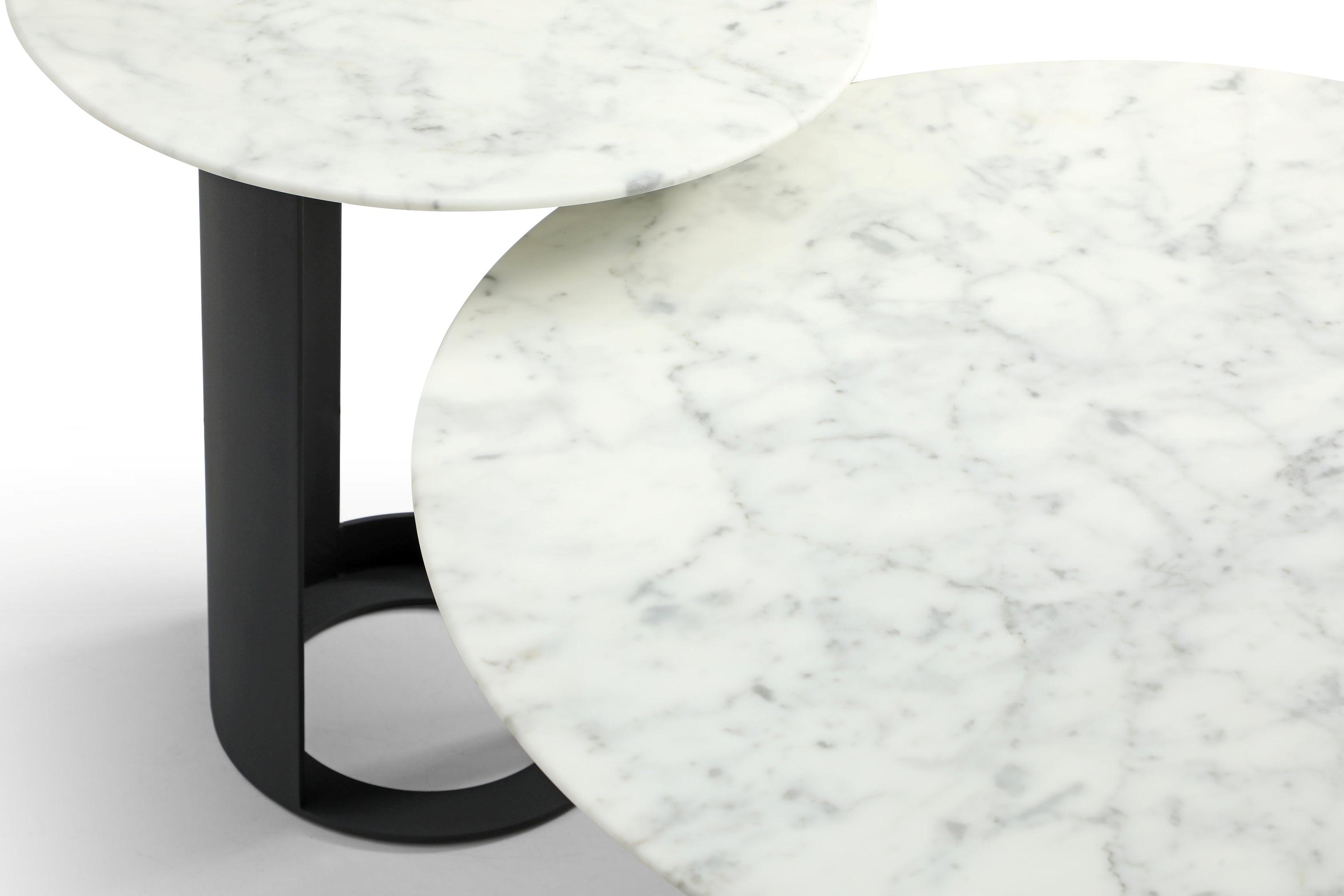Alban Coffee Table - Carrara White - Maison Rêves UK
