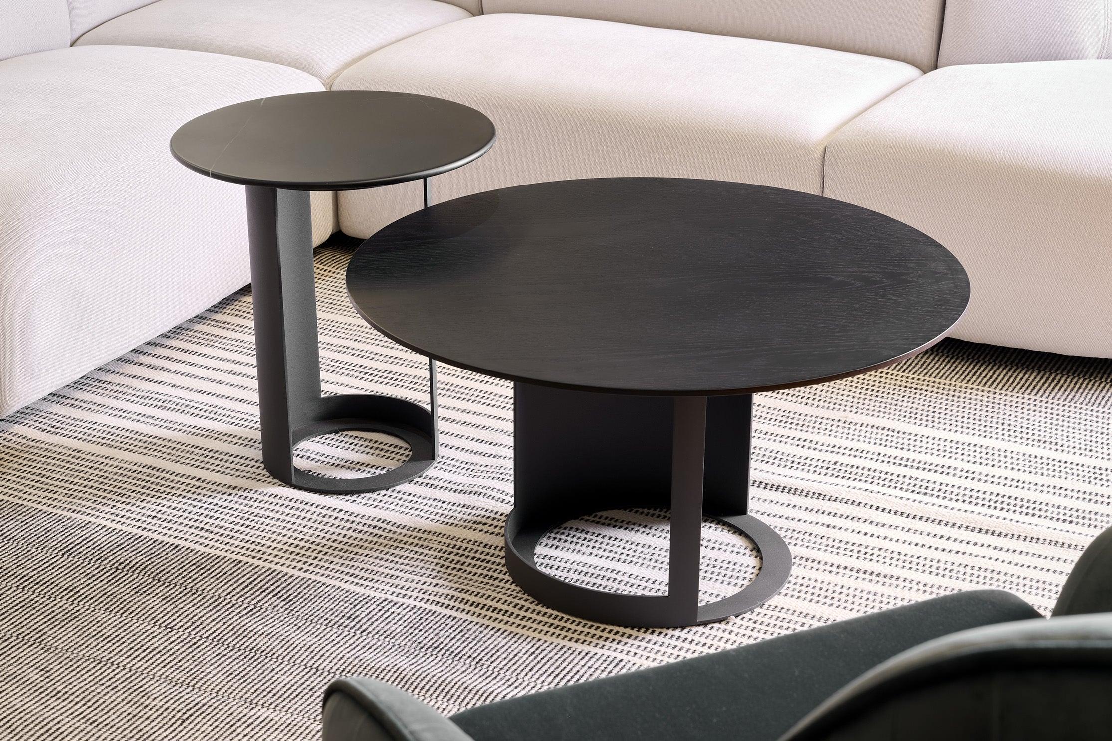 Alban Coffee Table - Matte Black - Maison Rêves UK