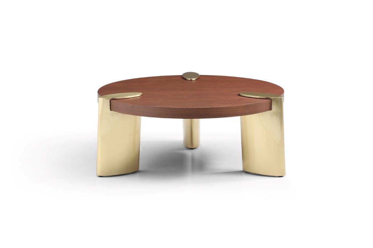 Amara Coffee Table - Small - Dark Walnut - Maison Rêves UK