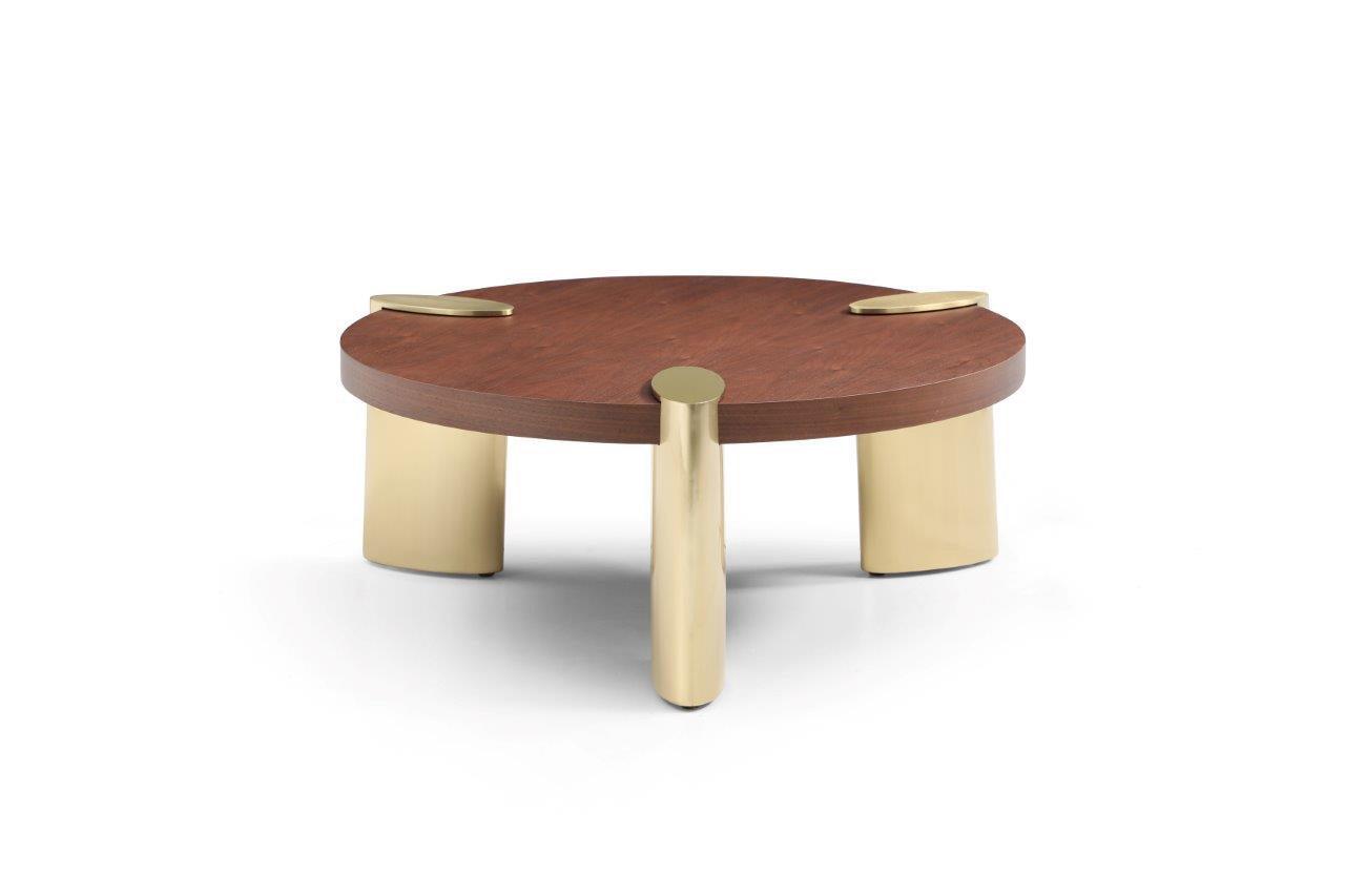 Amara Coffee Table - Small - Dark Walnut - Maison Rêves UK