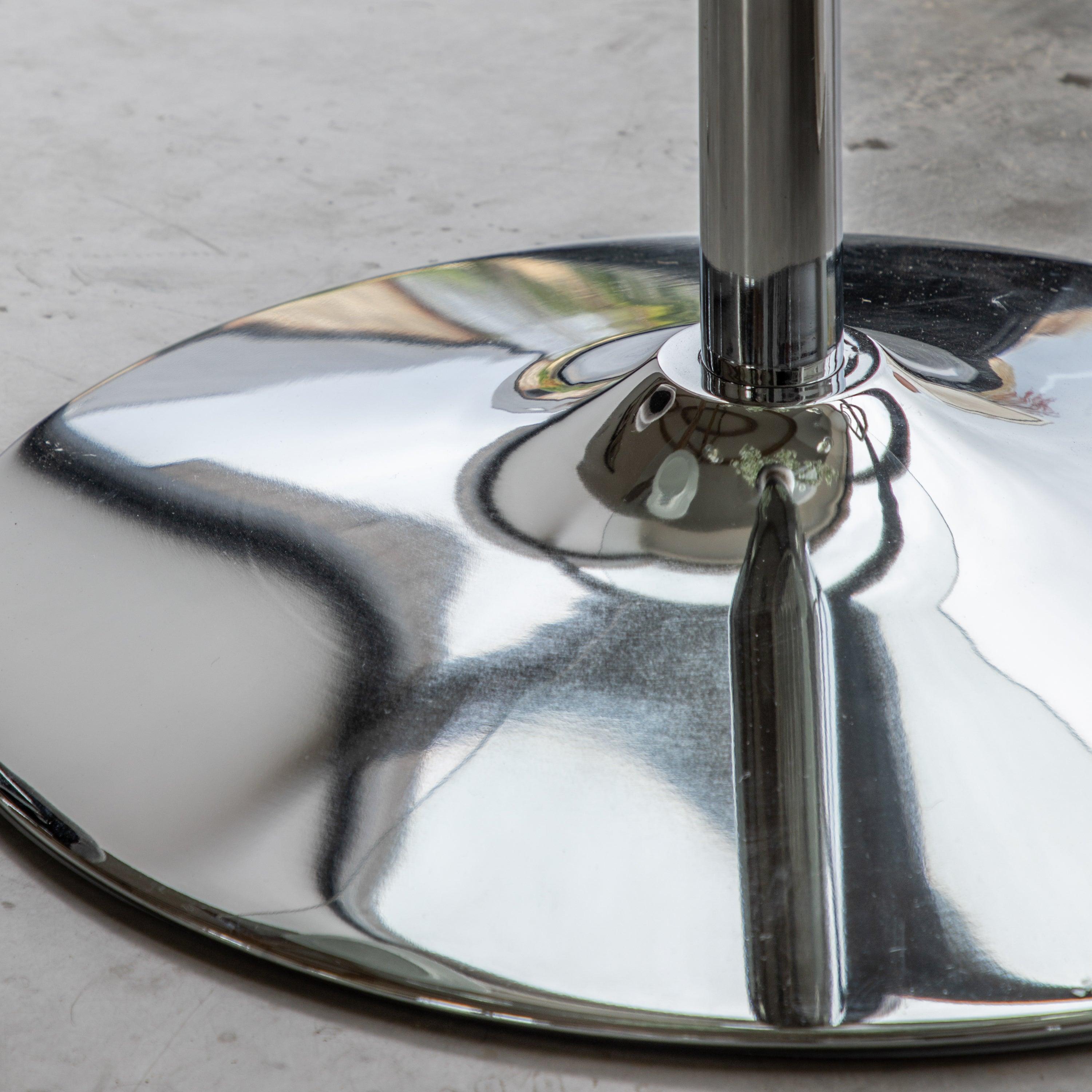 Ambra Iron Base Dining Table Clear Glass - Maison Rêves UK