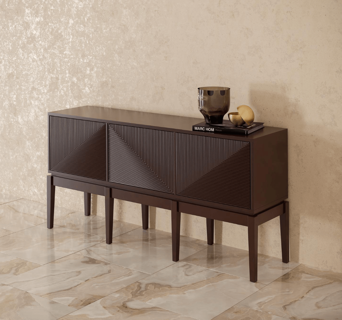 Art Deco Sideboard Brown Wood by Authentic Models - Maison Rêves UK