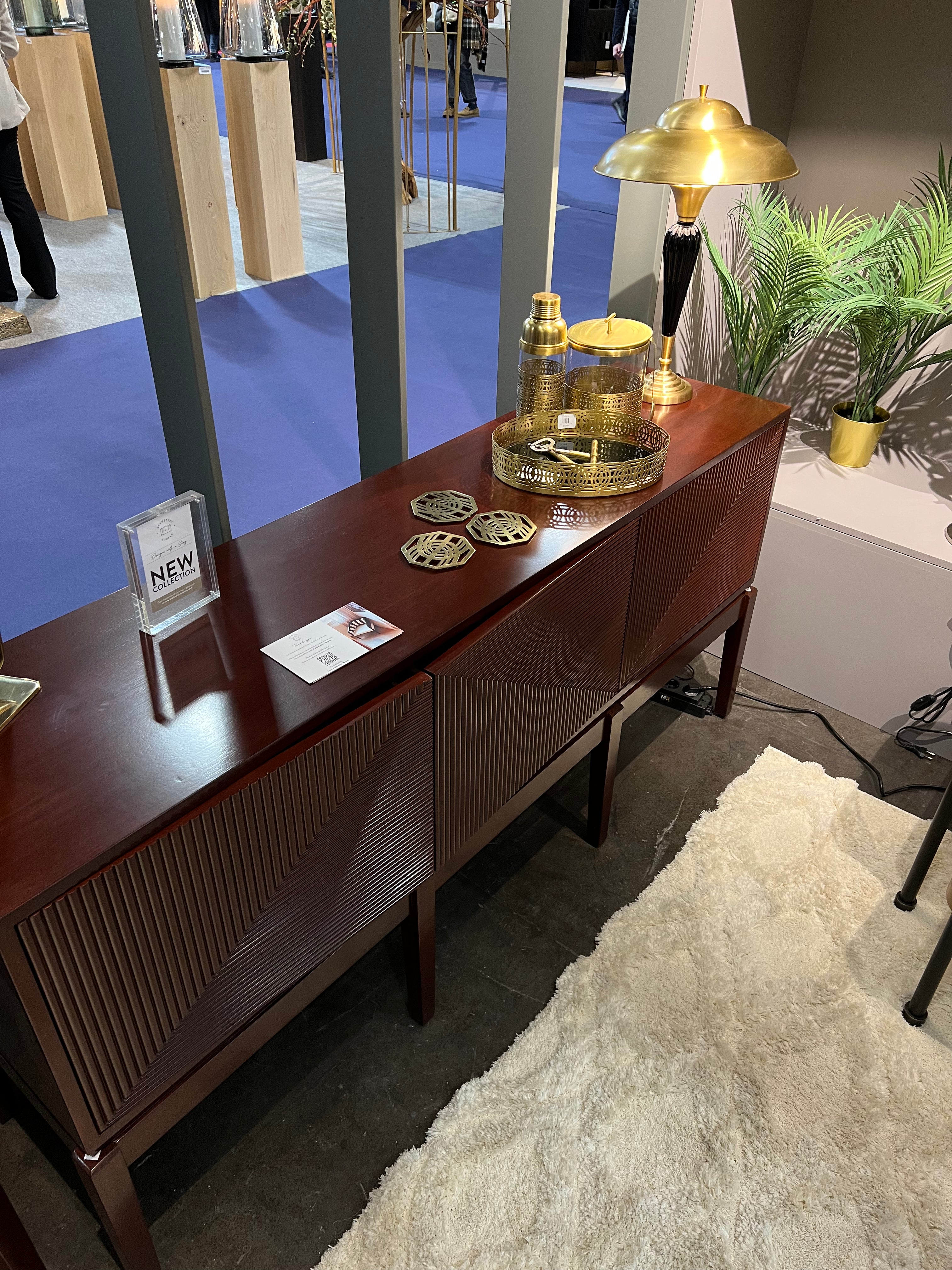 Art Deco Sideboard Brown Wood by Authentic Models - Maison Rêves UK