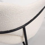 Arteta Accent Chair - Polar Boucle - Maison Rêves UK