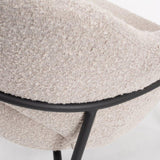 Arteta Accent Chair - Steam Boucle - Maison Rêves UK