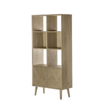 Astley 2 Door Solid Oak Open Display Cabinet - Maison Rêves UK