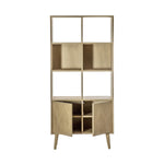 Astley 2 Door Solid Oak Open Display Cabinet - Maison Rêves UK