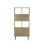 Astley 2 Door Solid Oak Open Display Cabinet - Maison Rêves UK