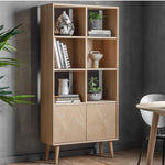Astley 2 Door Solid Oak Open Display Cabinet - Maison Rêves UK